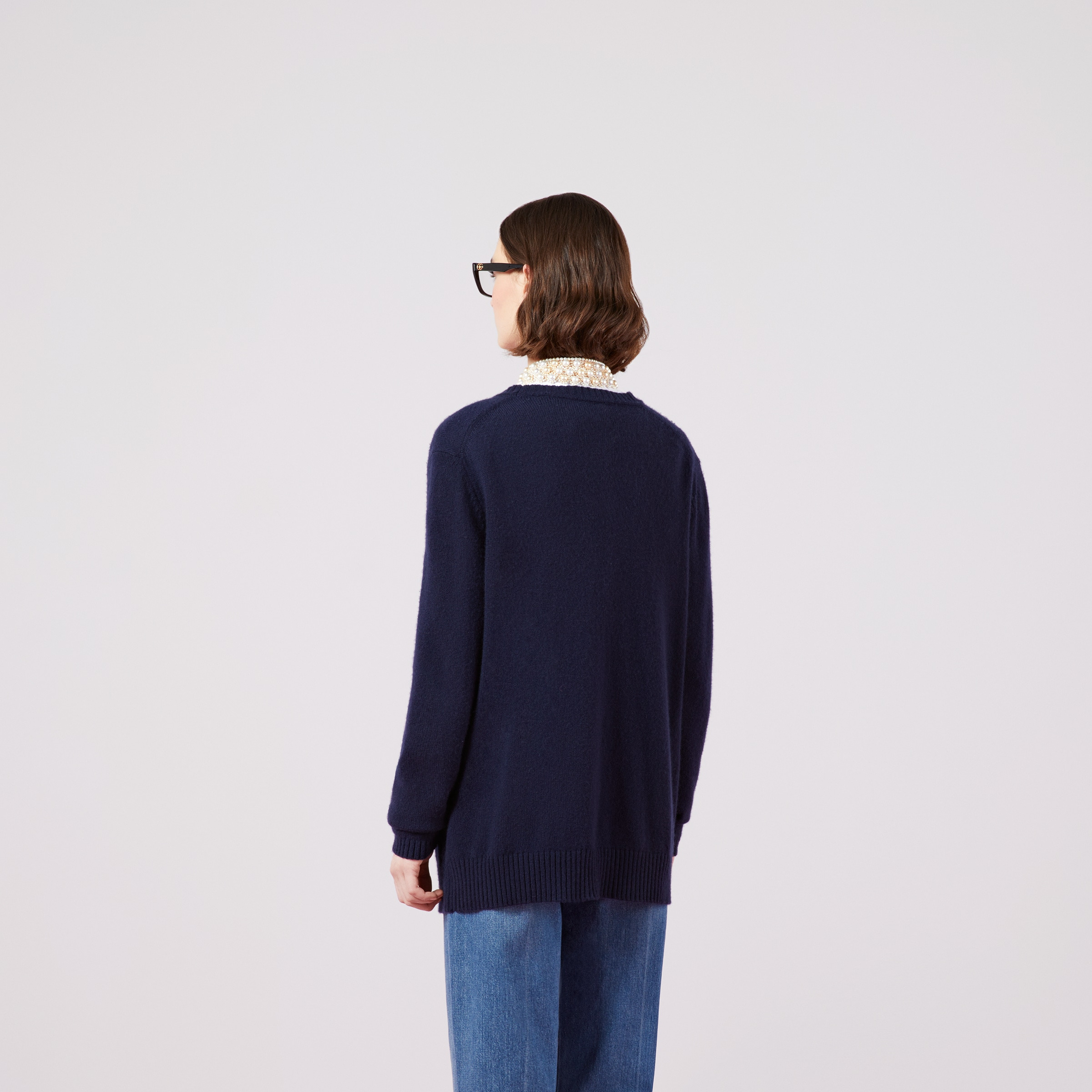 Cashmere cardigan with chain detail - 6