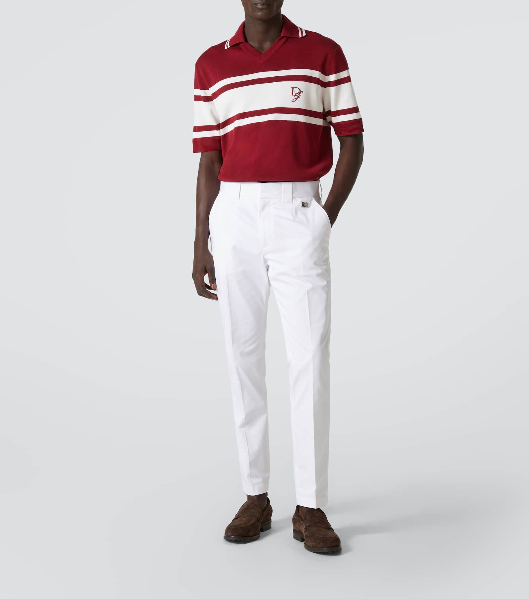 Silk and cotton polo shirt - 2
