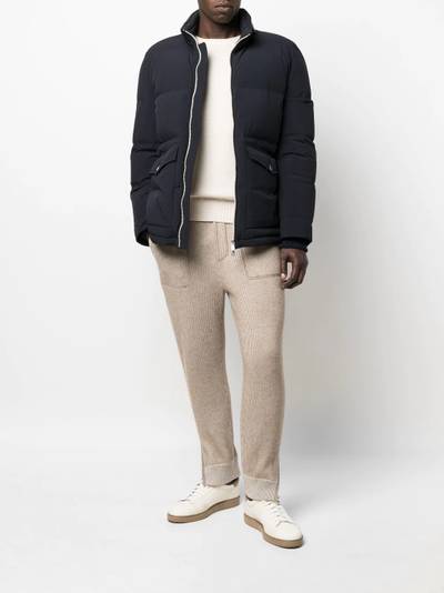 Brunello Cucinelli padded hooded jacket outlook