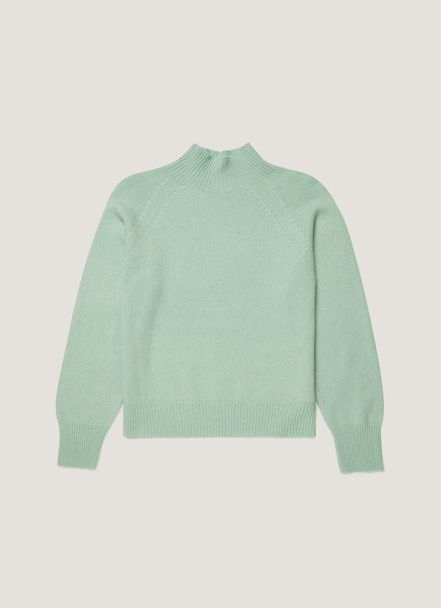 Lambswool Funnel Neck Jumper - 1