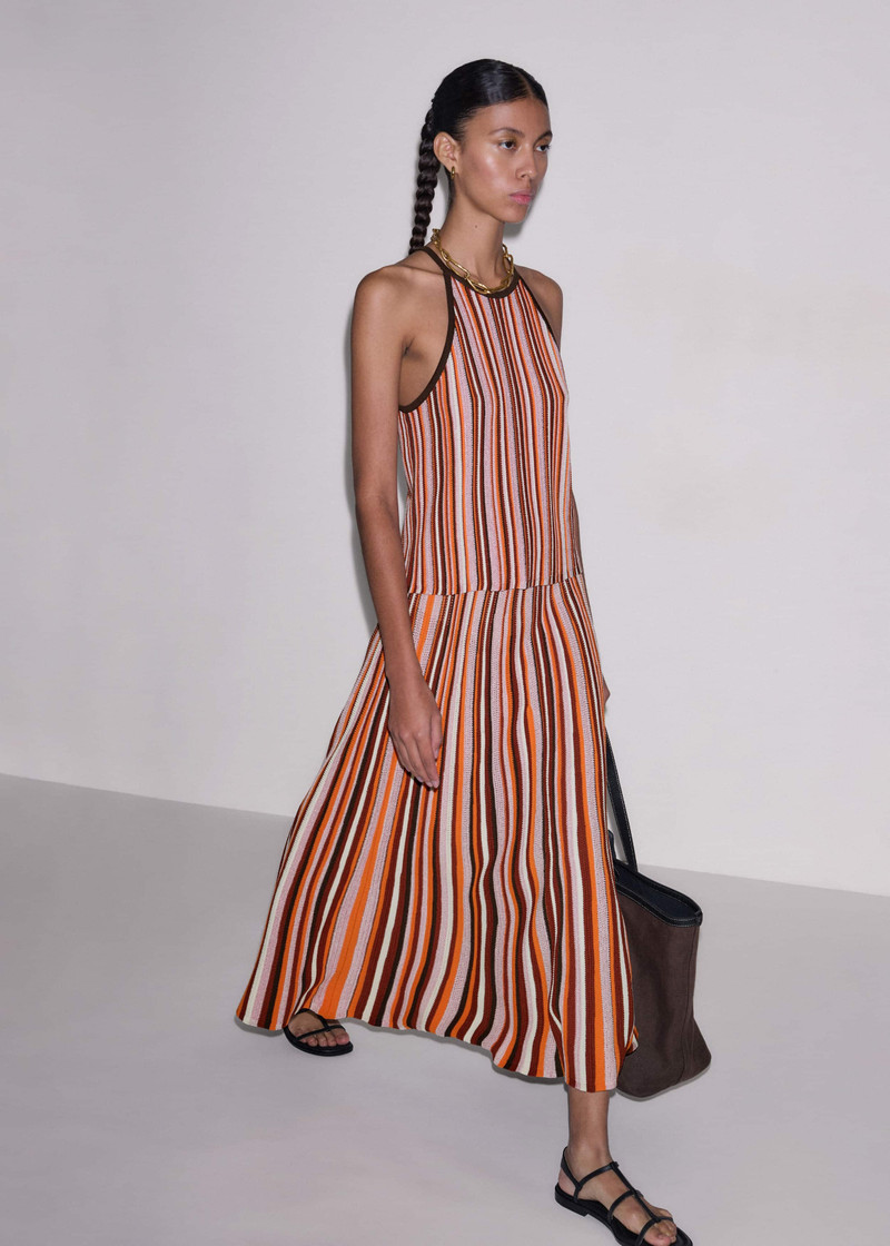 ME+EM Stripe Knit Maxi Skirt outlook
