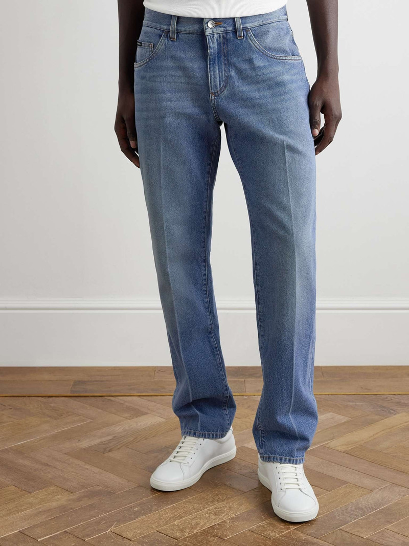 Straight-Leg Logo-Appliquéd Jeans 3
