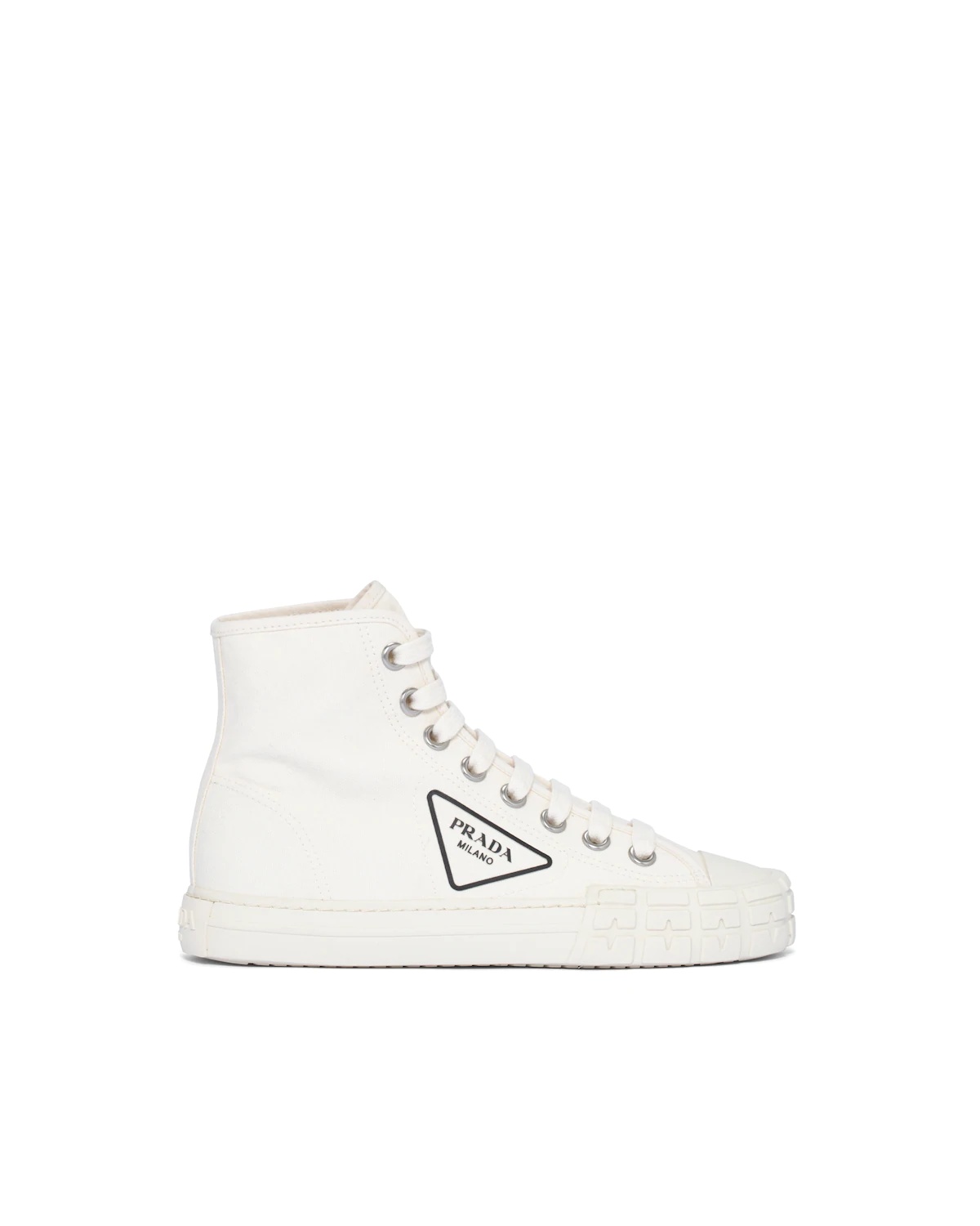 Cotton canvas high-top sneakers - 2