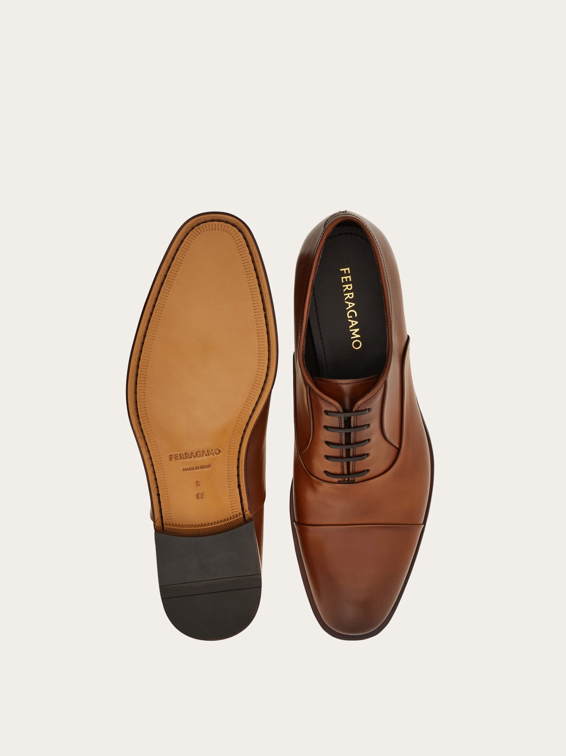 Oxford shoe with toe cap - 5
