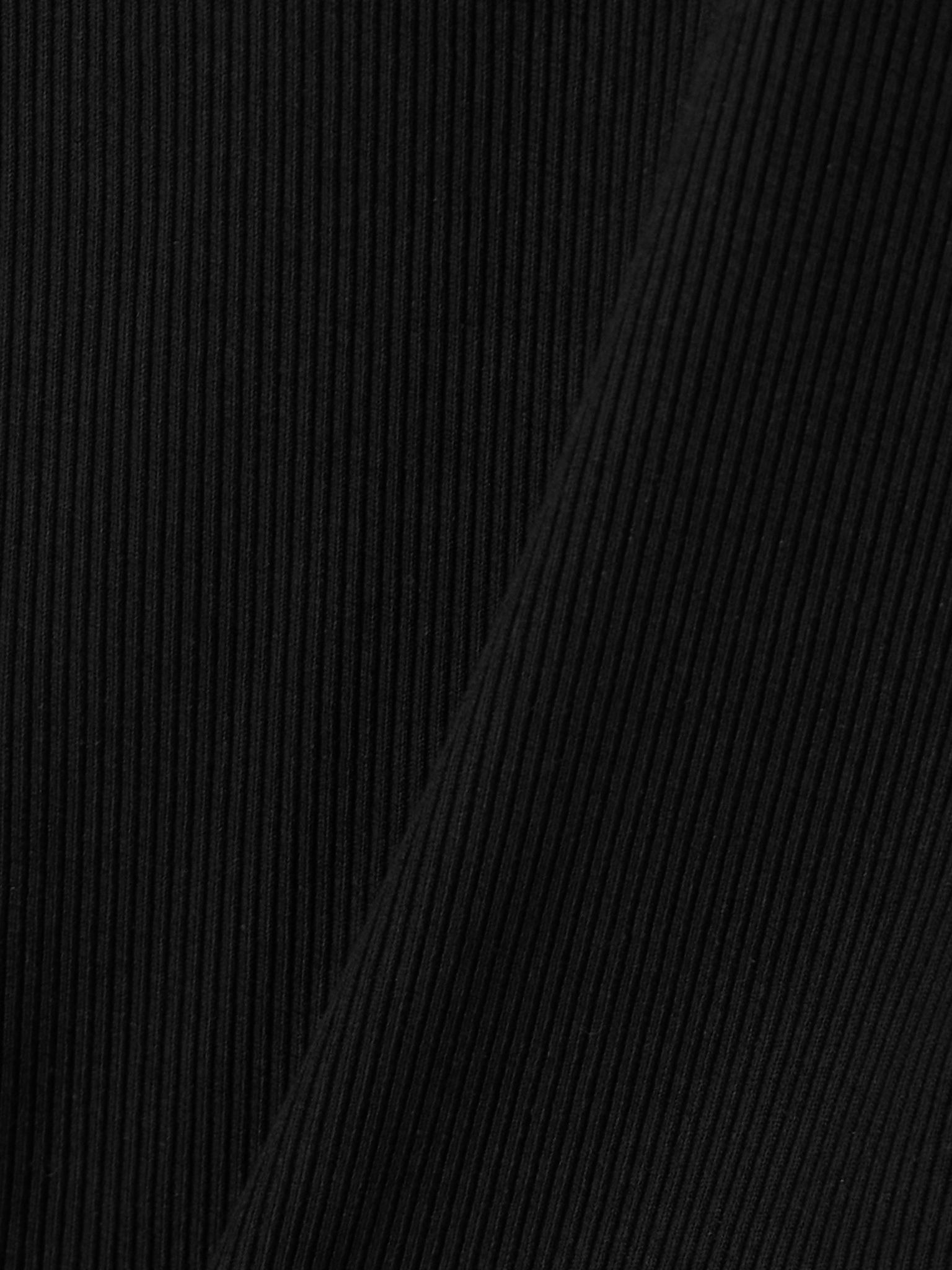 Verica one-shoulder ribbed-knit tank Black - 4