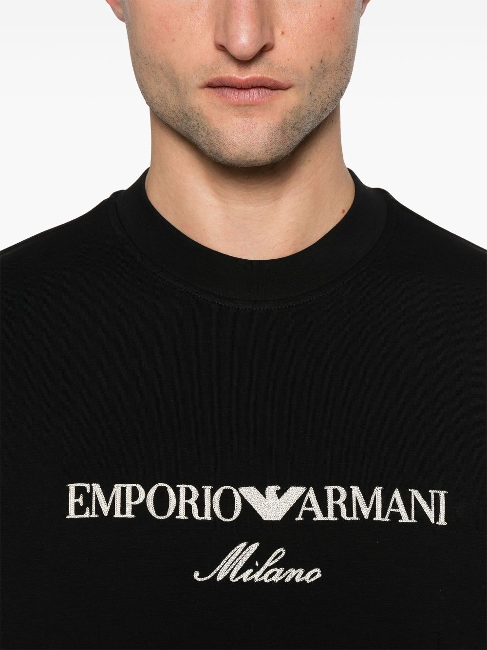 embroidered-logo sweatshirt - 5