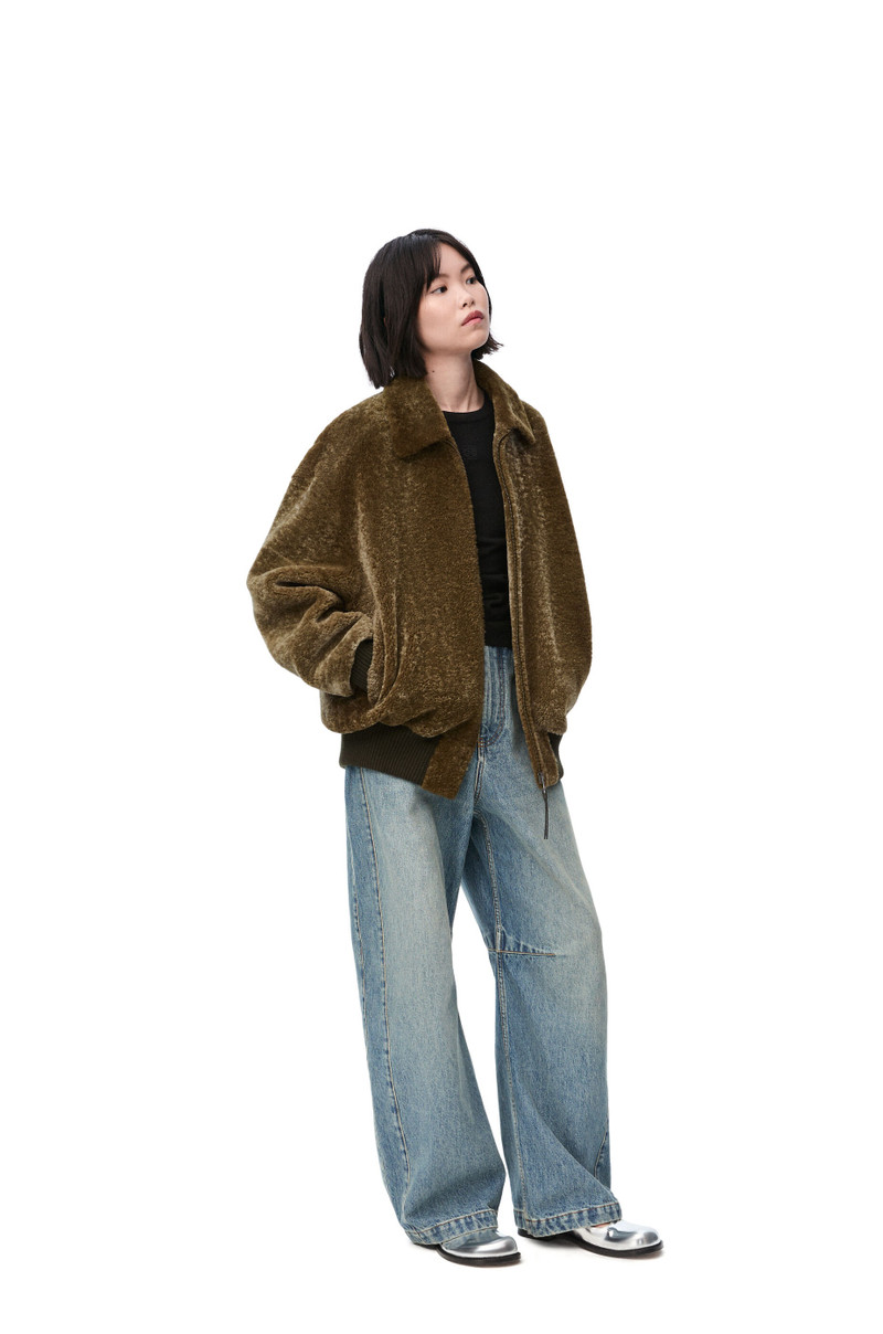 Loewe Zip-up jacket in shearling outlook
