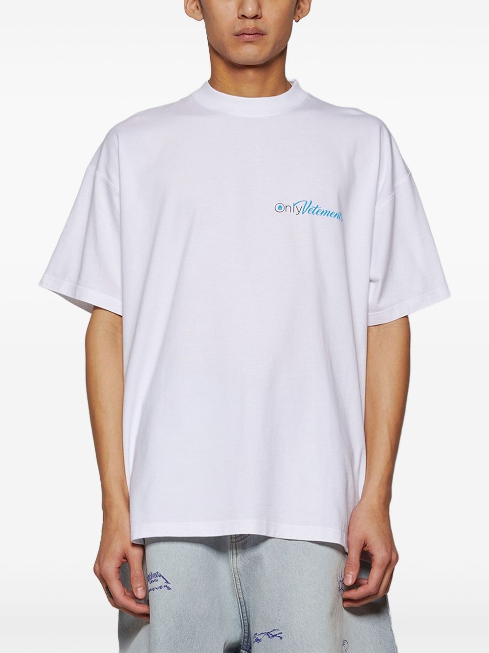 slogan-print T-shirt - 3