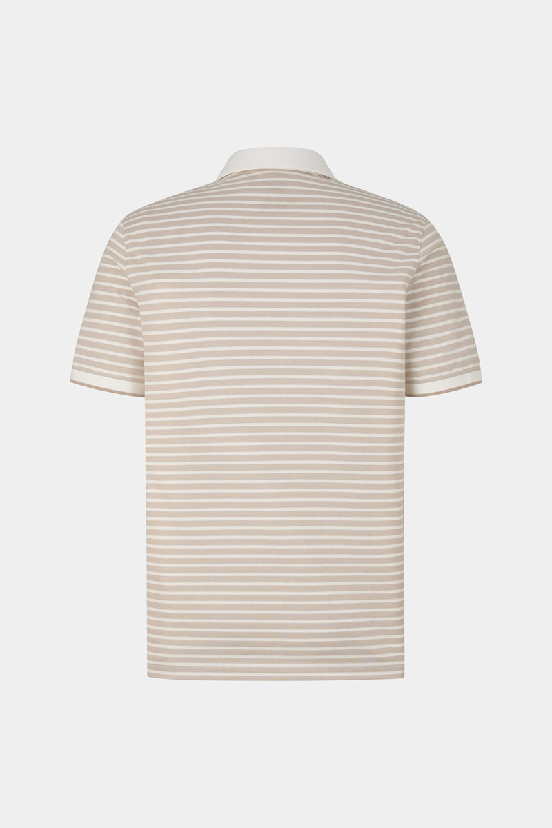 BOGNER Timo Polo shirt in Beige/White outlook