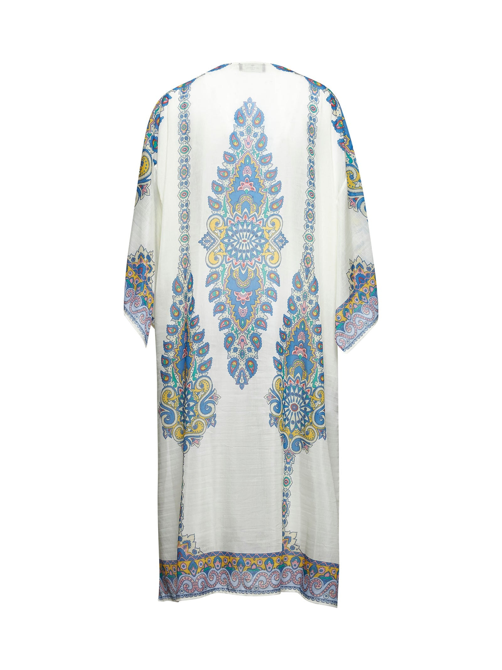 Etro Women Paisley Print Ivory Muslin Kaftan - 2