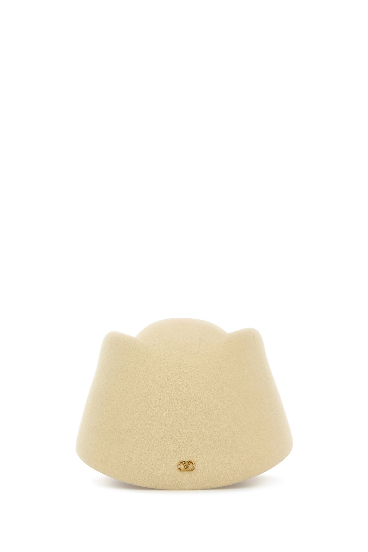 Cream wool VLogo Signature hat - 3