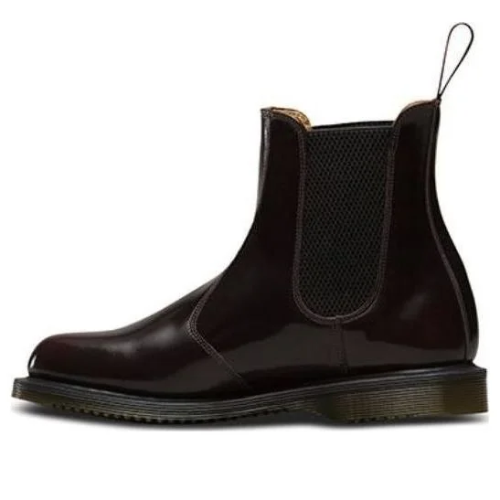 (WMNS) Dr.Martens Flora Smooth Leather Chelsea Boots 'Cherry Red' 14650601 - 1