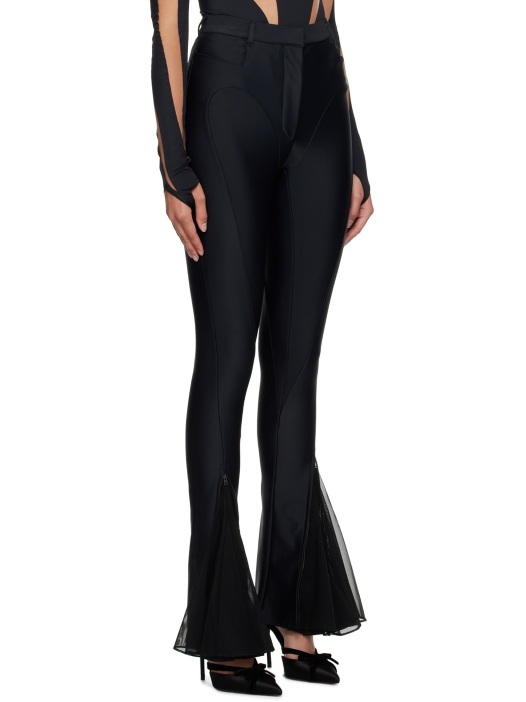 Black Flared Trousers - 2