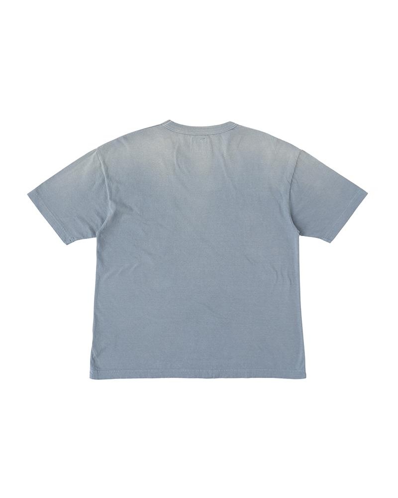 JUMBO TEE S/S DMGD BLUE - 2