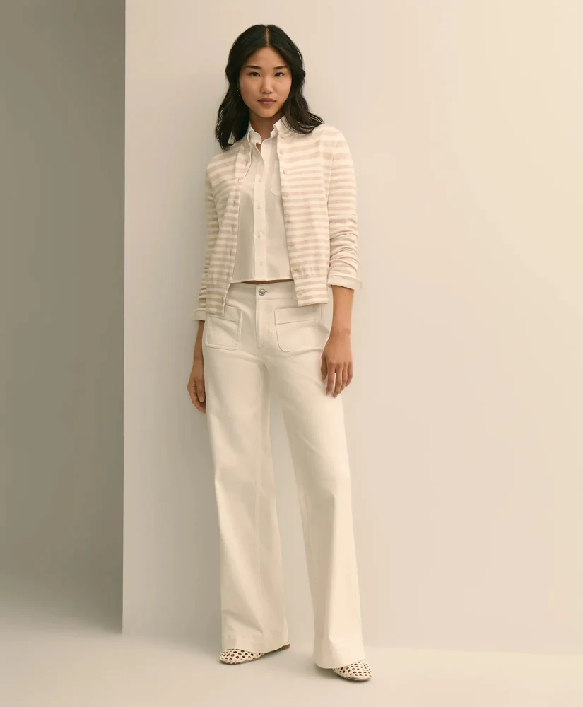 Patch-Pocket Flare Jeans - 1