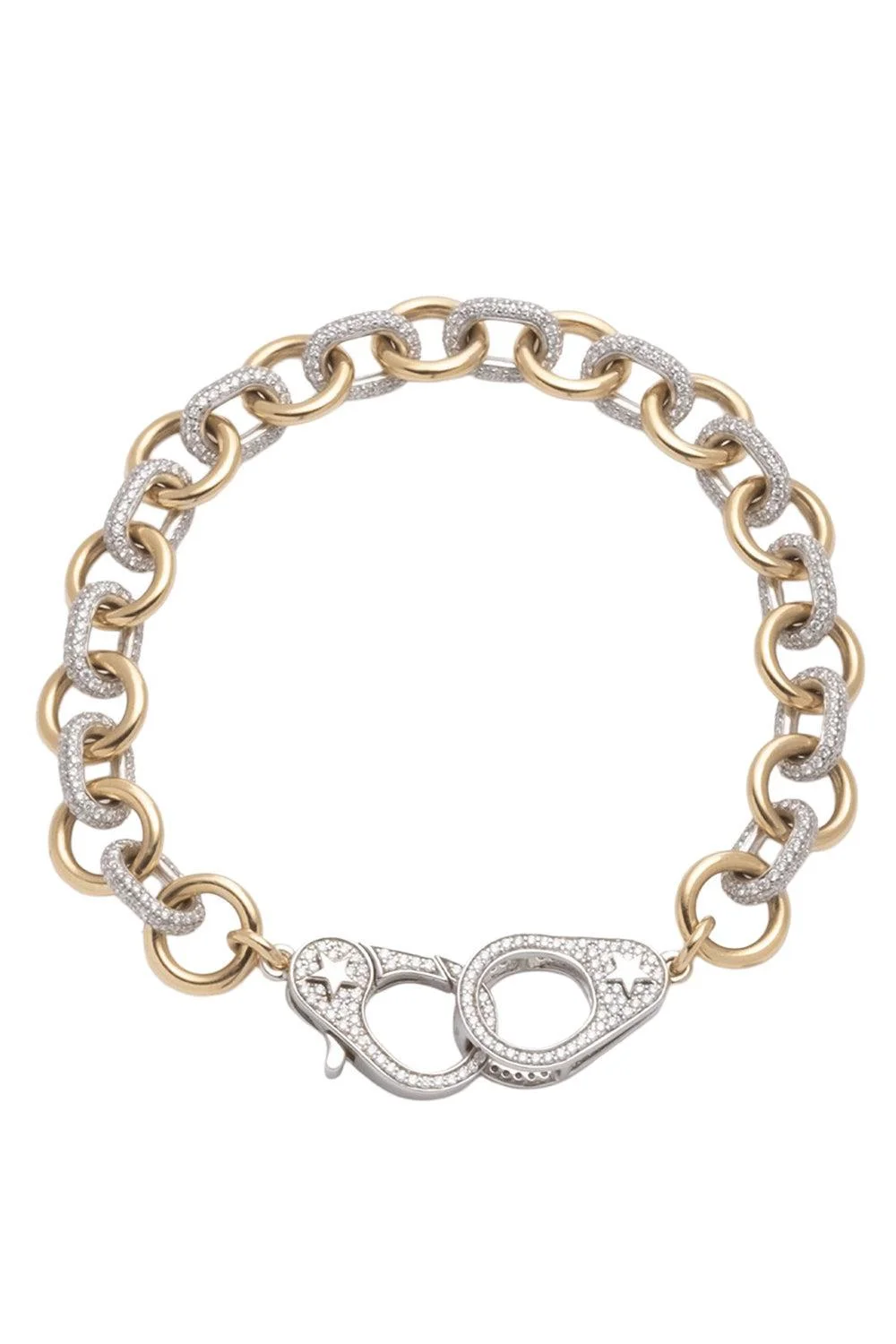 Medium Mix Pave Diamond Bracelet - 1