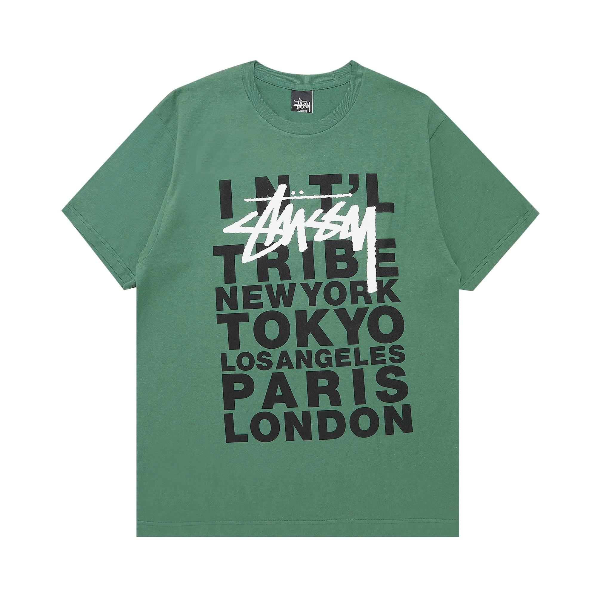 Stussy City Block Tee 'Dark Green' - 1