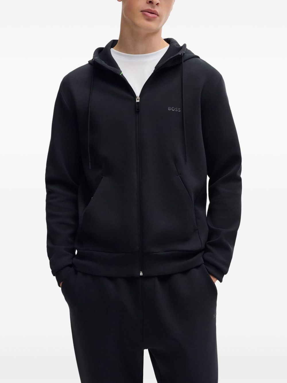 logo-print hoodie - 3