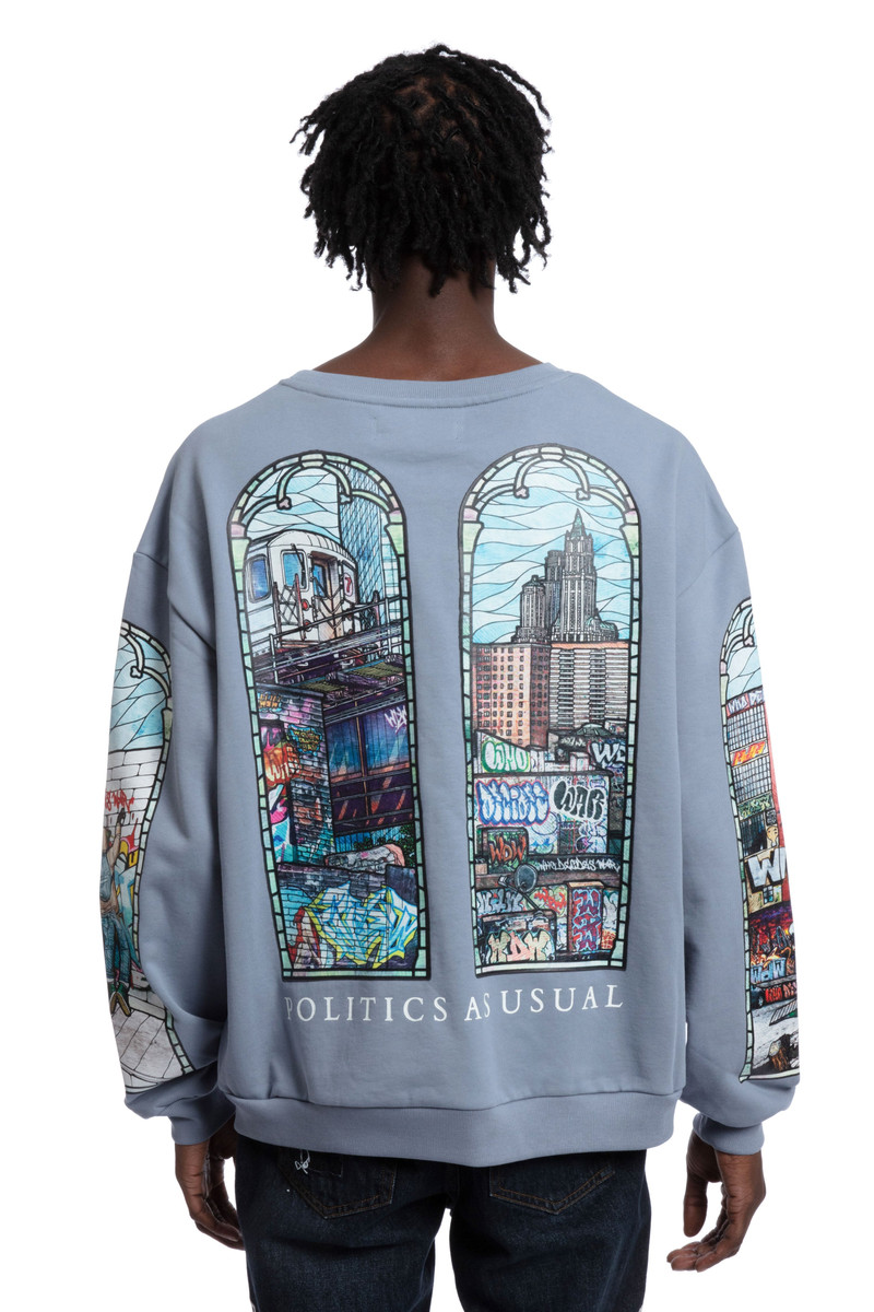 POLITICS AS USUAL CREWNECK SWEATSHIRT 6