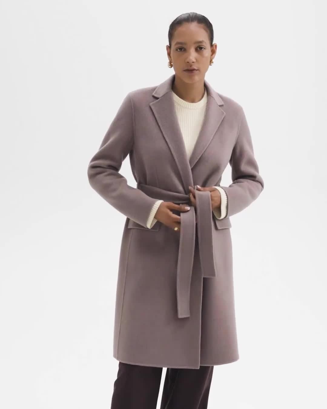 Wrap Coat in Double-Face Wool-Cashmere - 6