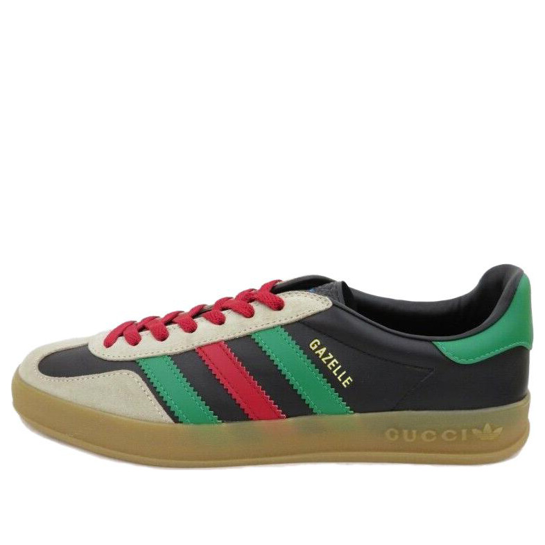 (WMNS) Adidas Gazelle X Gucci Low Cut Sneakers 'Black Green Red' 726488-AAA43-9549 - 1