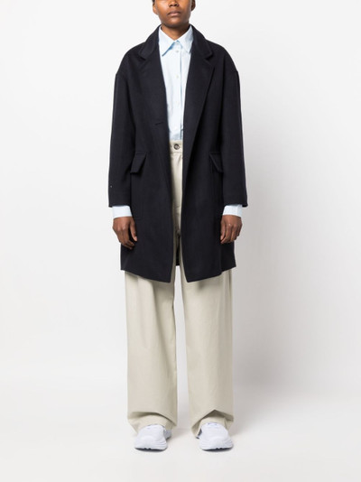 Mackintosh single-breasted wool coat outlook