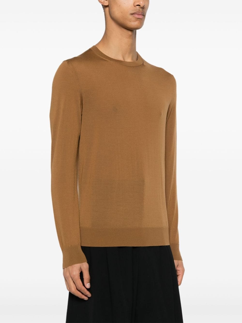 long-sleeve wool jumper - 3