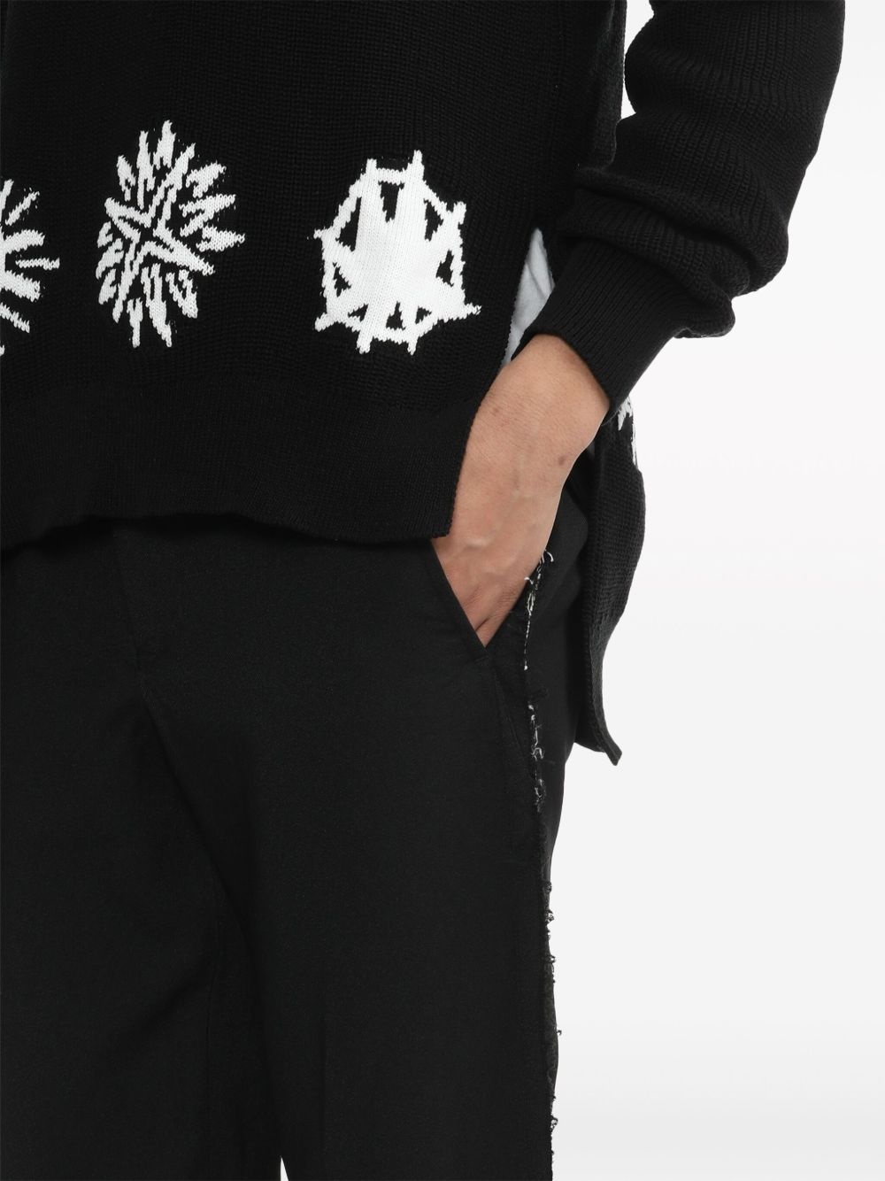 mid-rise straight-leg trousers - 5