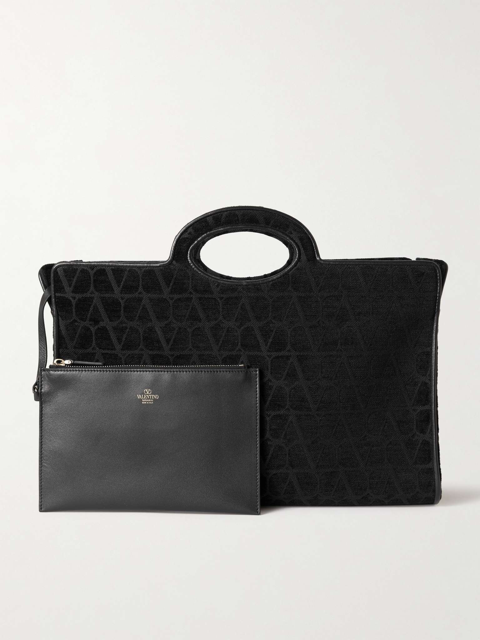 Valentino Garavani debossed-logo tote bag - Black