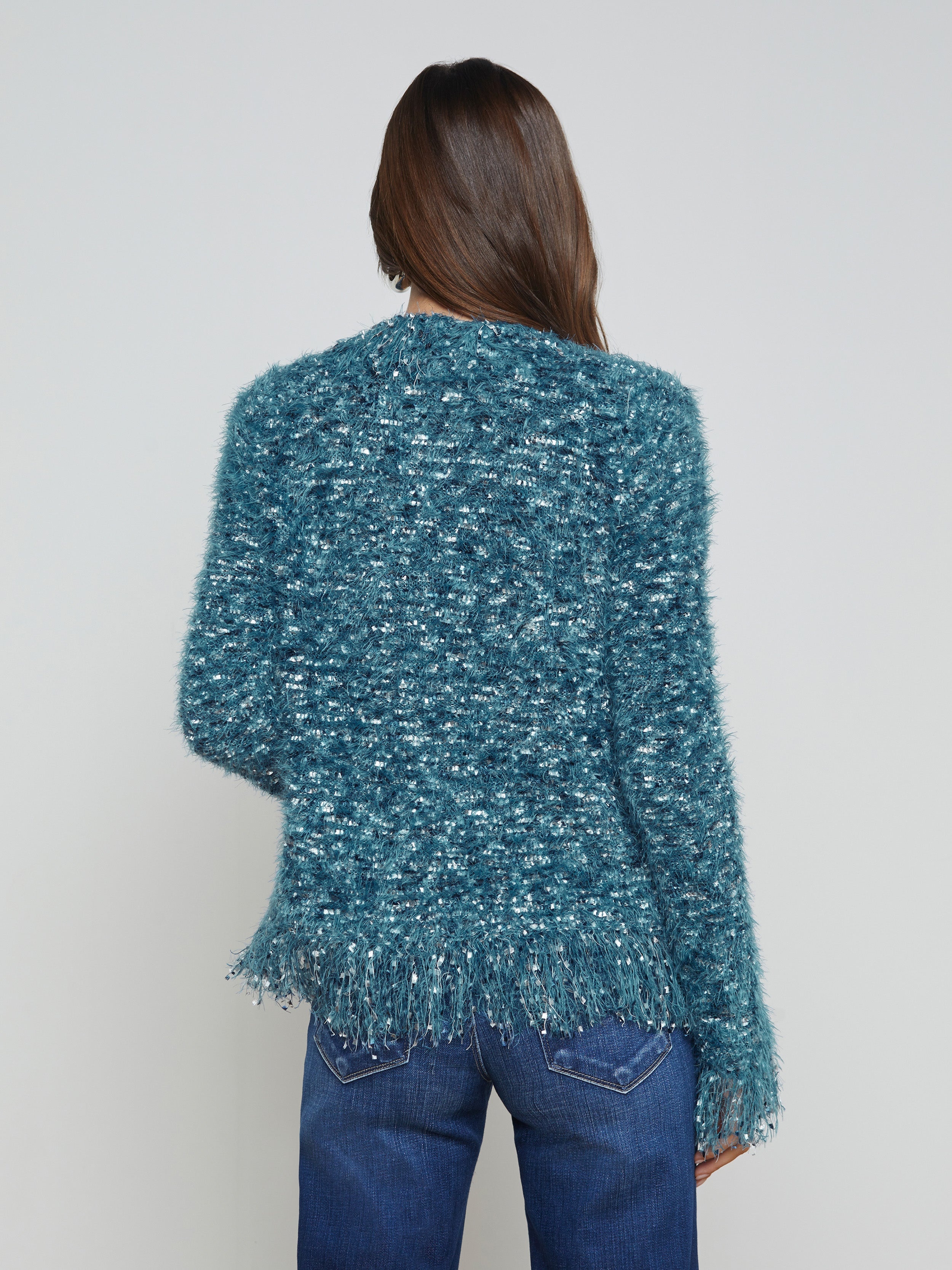 Azure Fringe Cardigan Blazer - 5