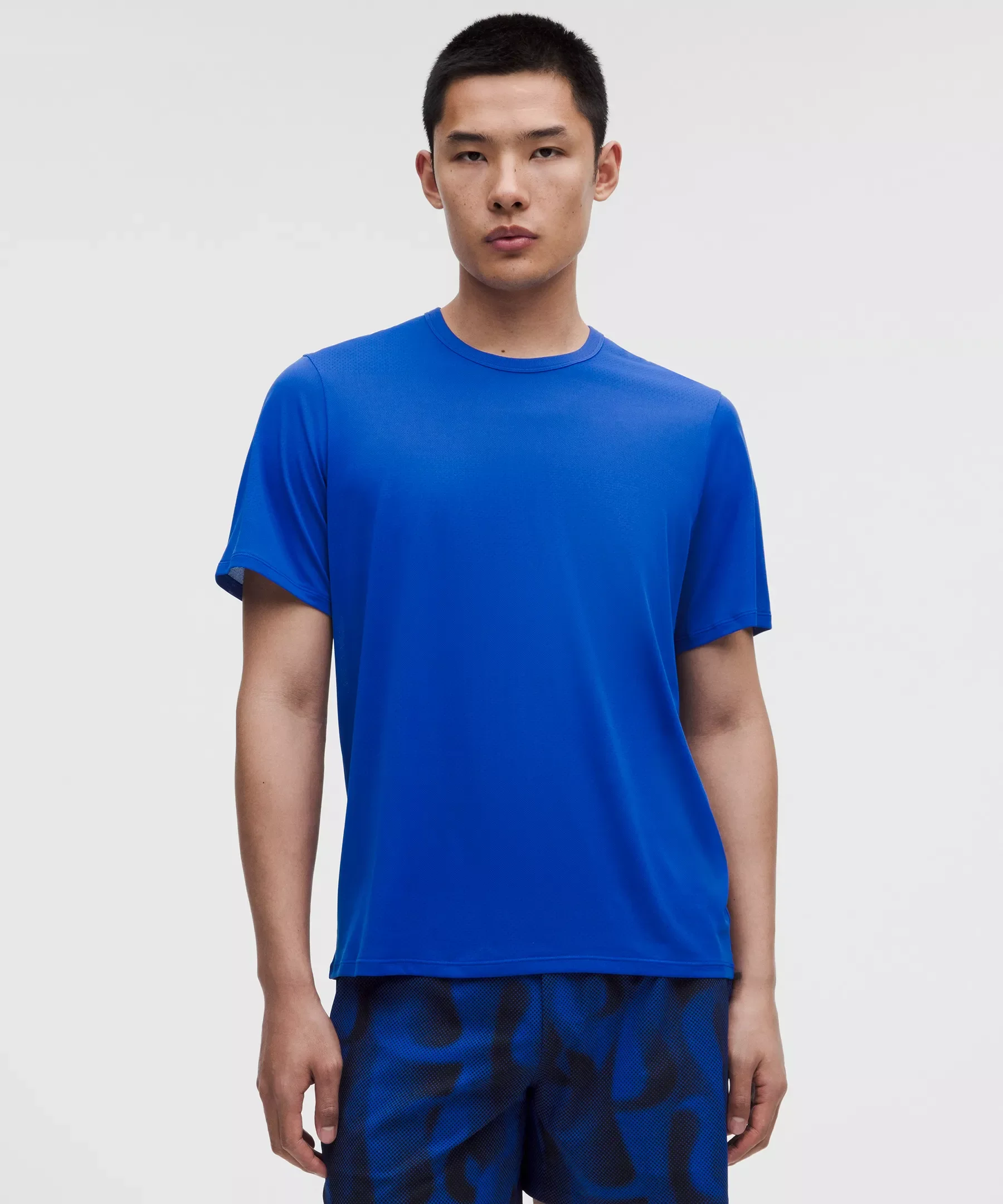 Men's Fast and Free Short-Sleeve Shirt *Perforated Stripe - 1