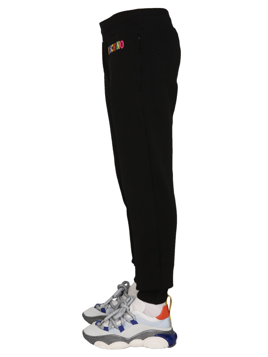 Moschino Men Multicolor Logo Jogging Pants - 3
