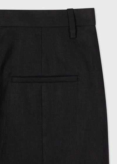 Paul Smith Black Linen Tailored Shorts outlook