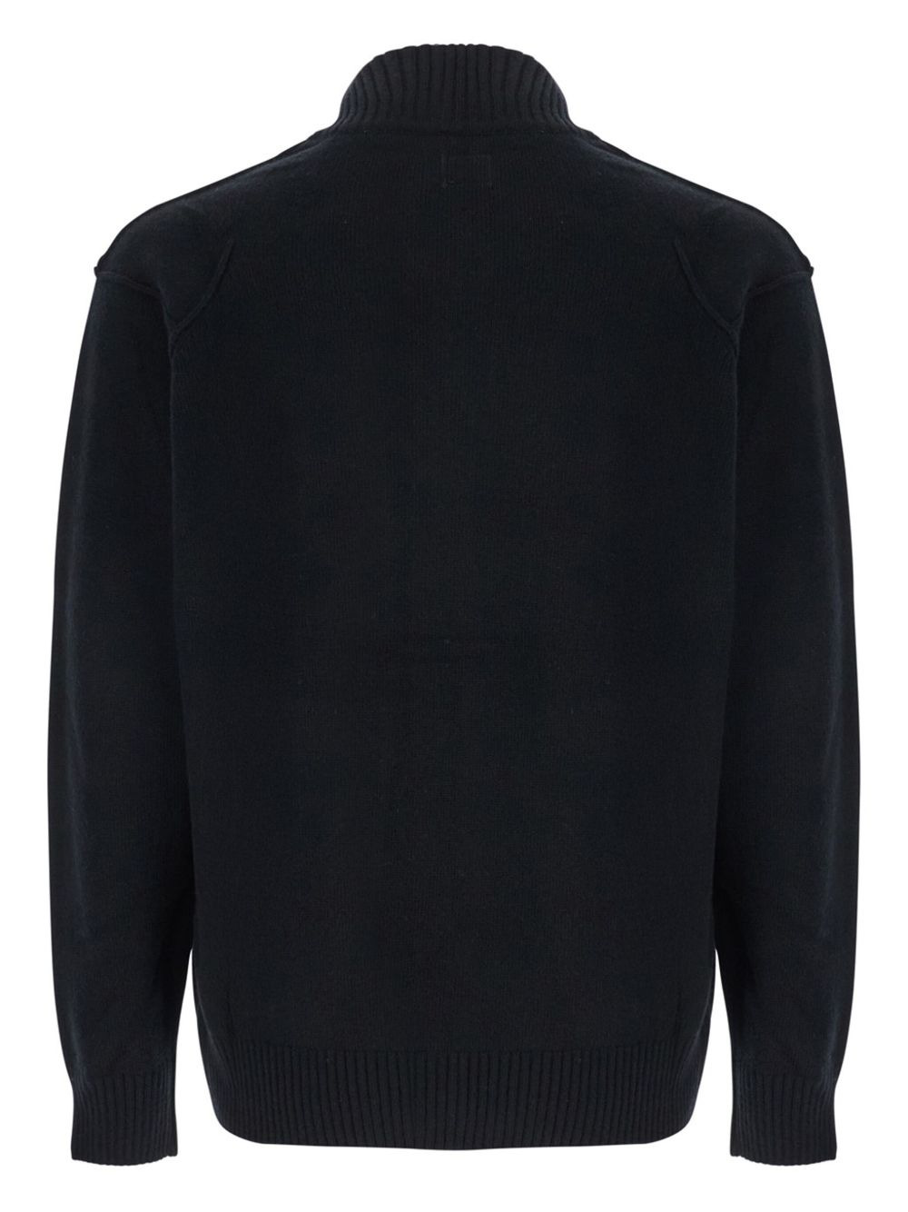 lambswool zip-up cardigan - 2