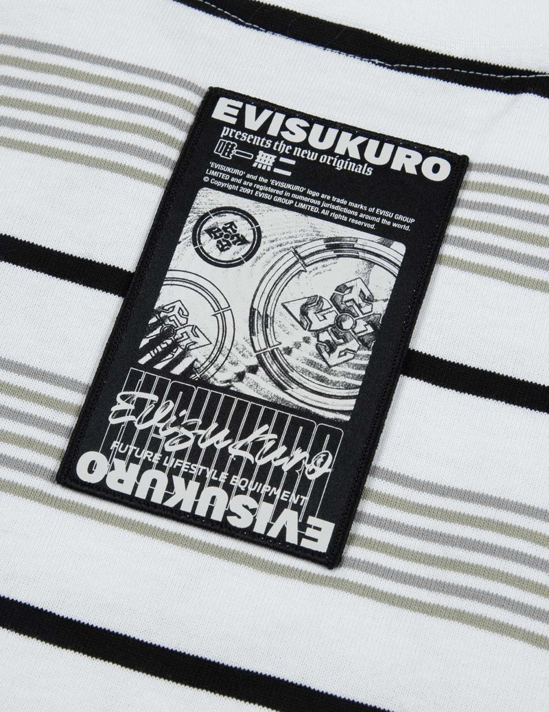 Striped Seagull Appliqué Embroidery Loose Fit T-shirt 9