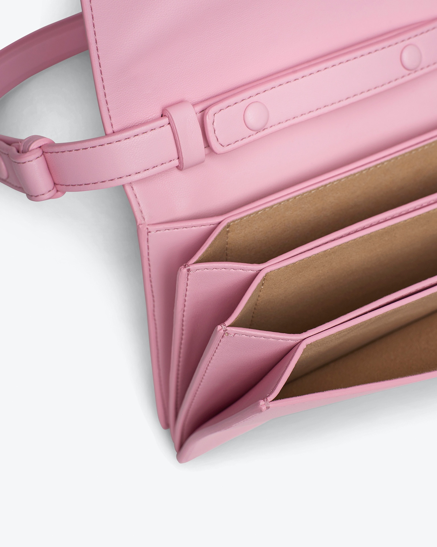 THE CONCERTINA - Alt-nappa shoulder bag - Pink - 5