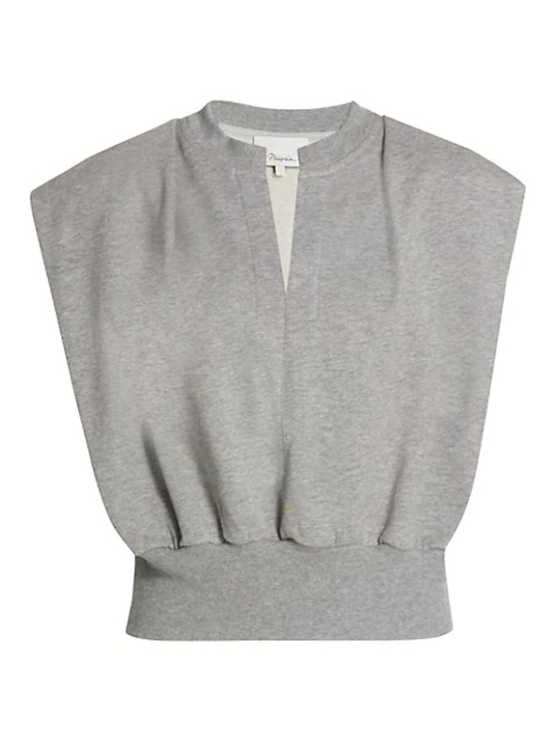 Sleeveless French Terry Top 1