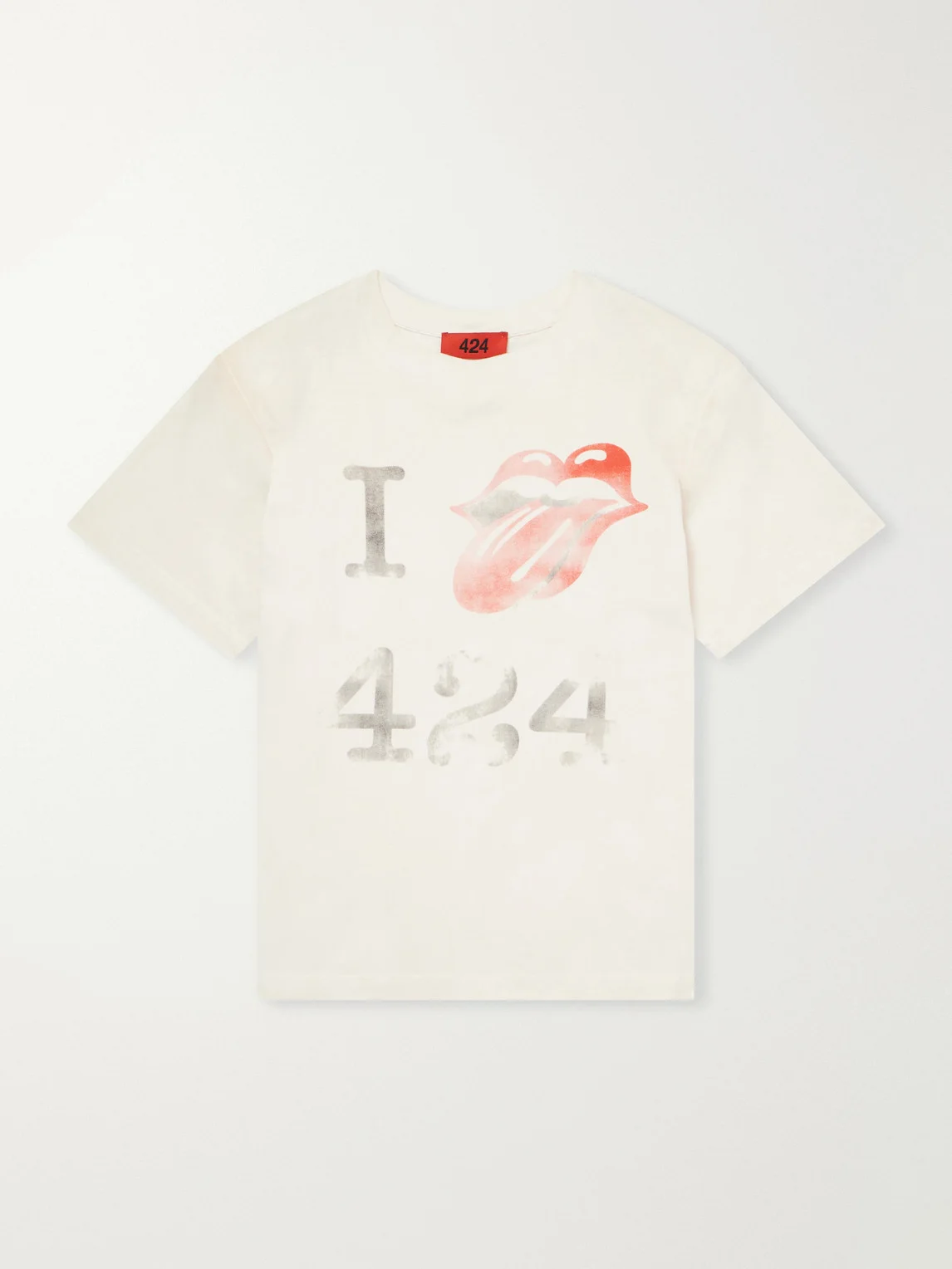 I Love 424 Printed Cotton-Jersey T-Shirt - 1