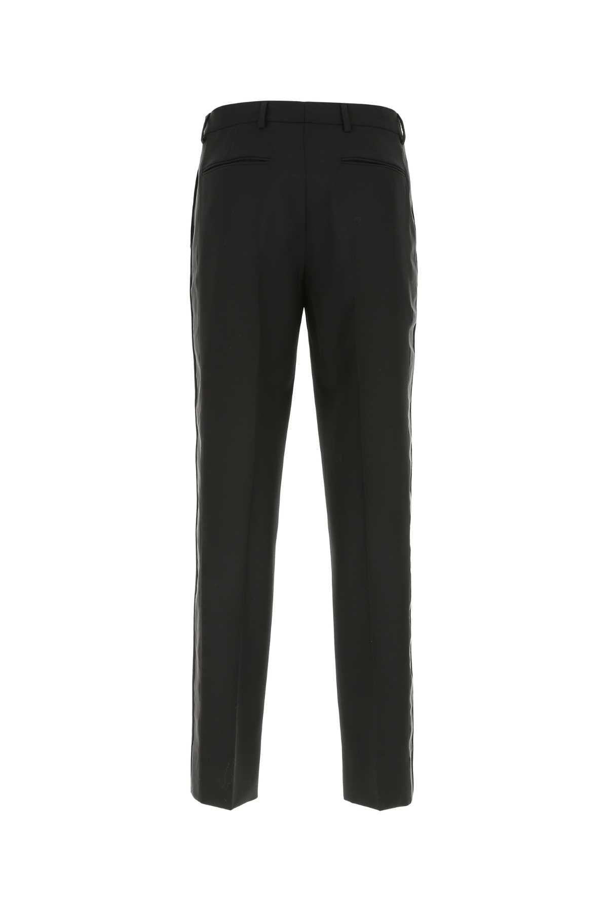 Prada Men Black Wool Blend Pant - 2
