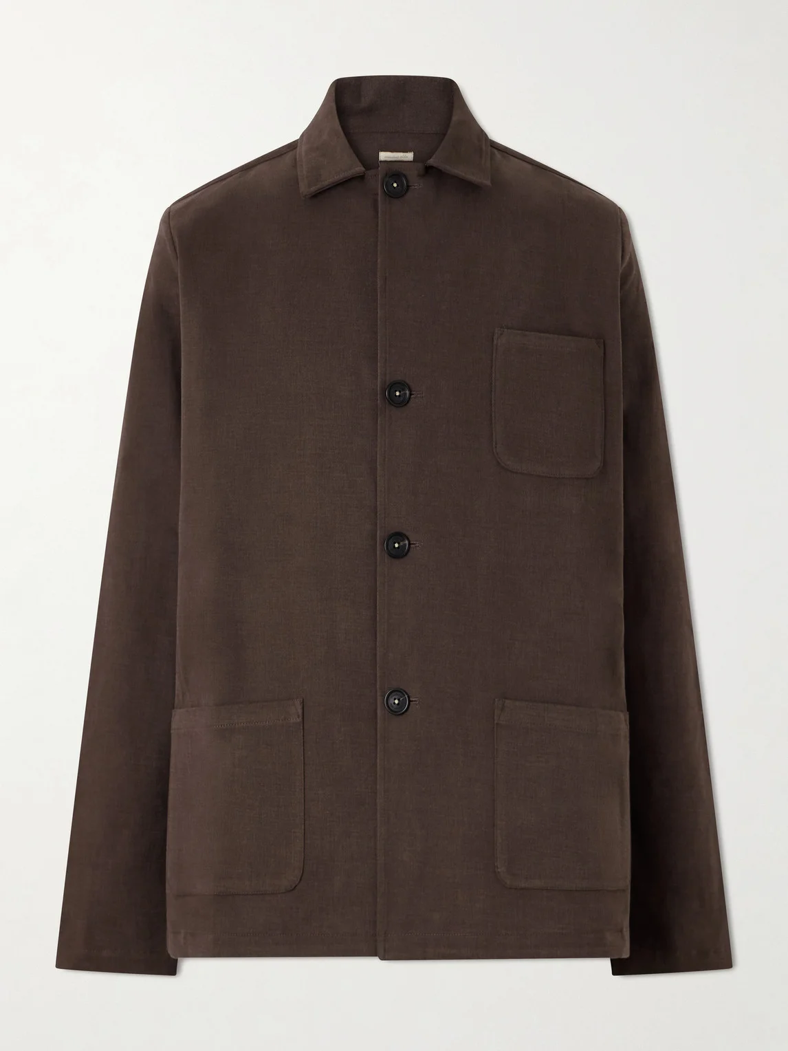 Florida Cotton-Blend Moleskin Overshirt - 1