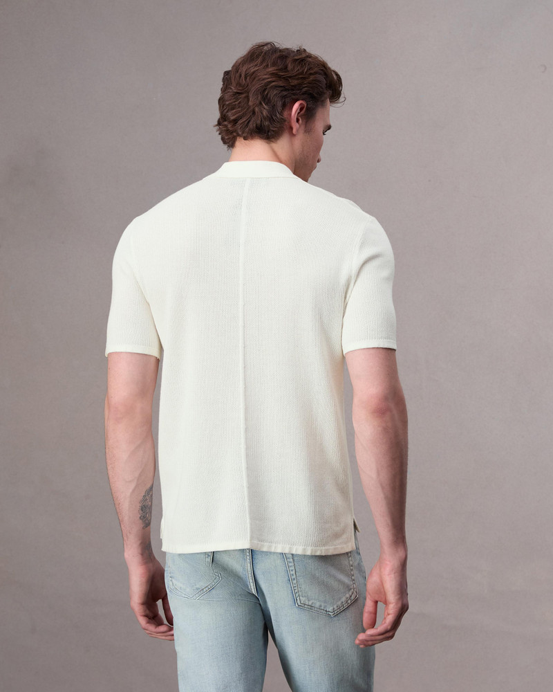 Harvey Cotton Knit Short Sleeve Polo Classic Fit Polo 5