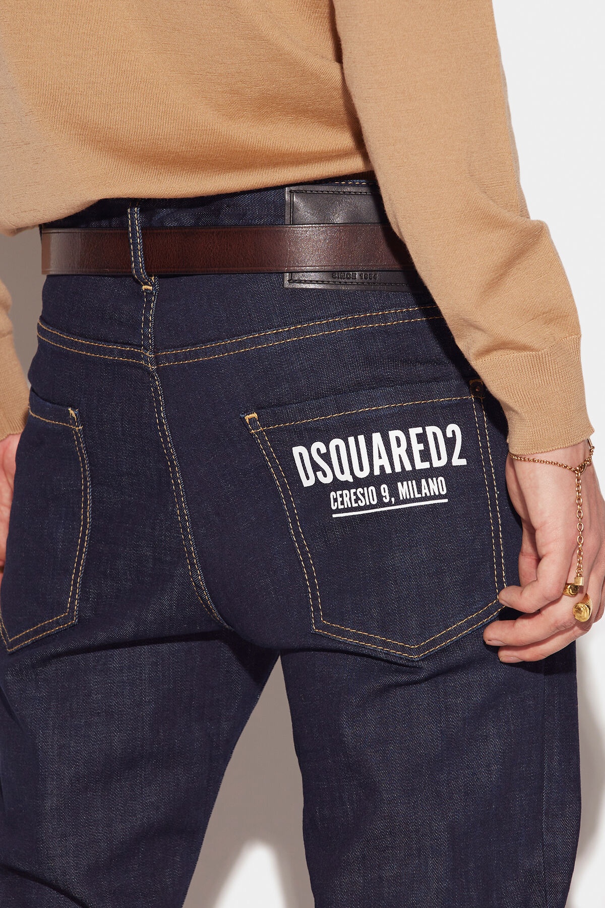 DARK RINSE WASH COOL GUY JEANS - 4