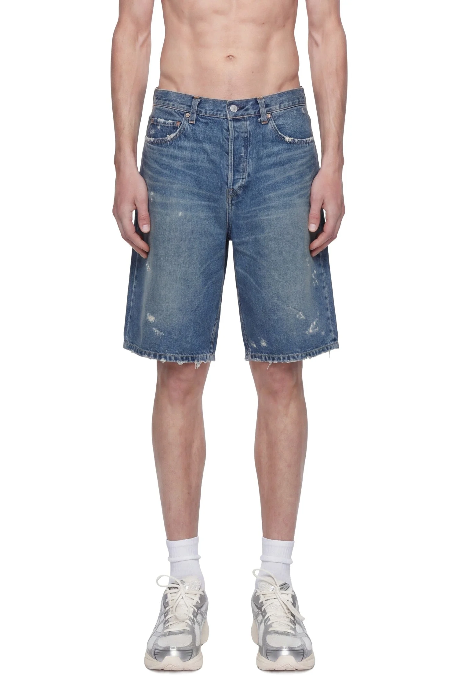 Baggy Denim Shorts - 1