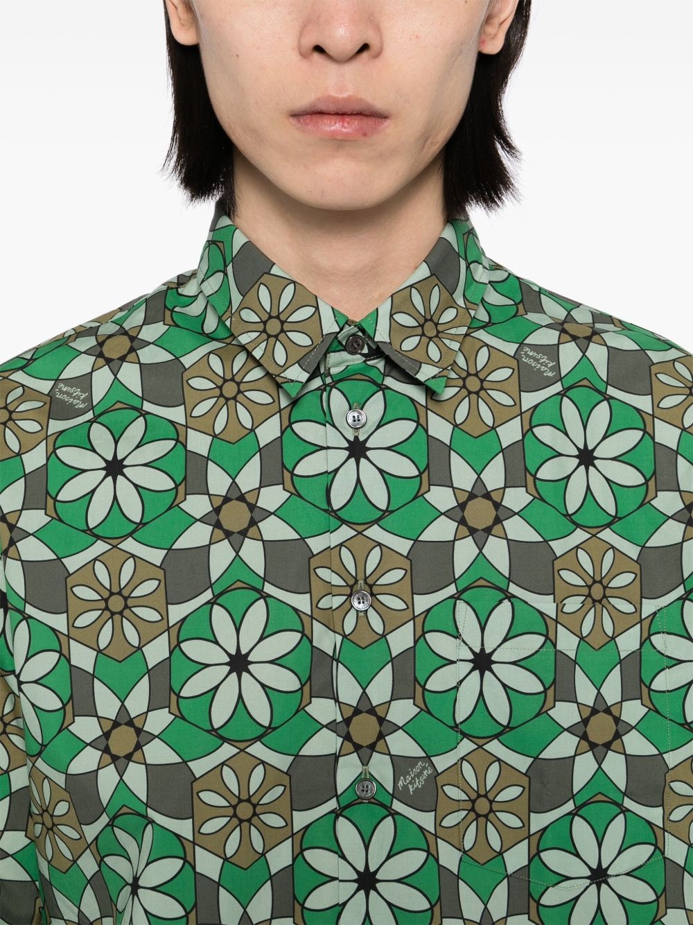 floral-print shirt - 5