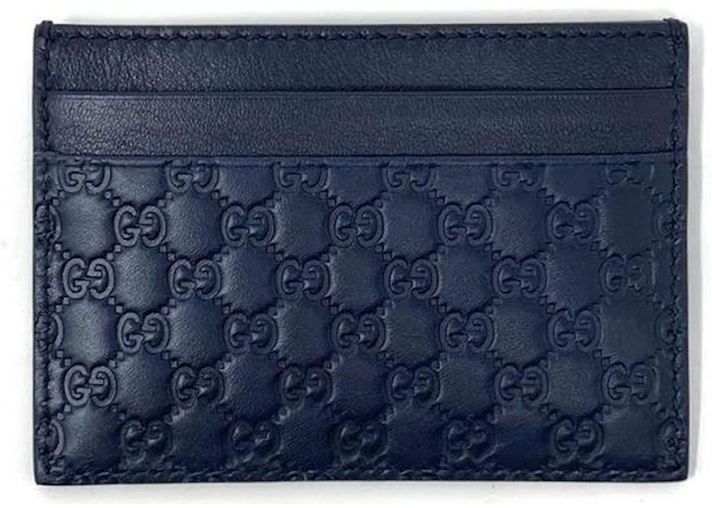 Gucci Card Case Microguccissima (5 Card Slot) Navy Blue - 2