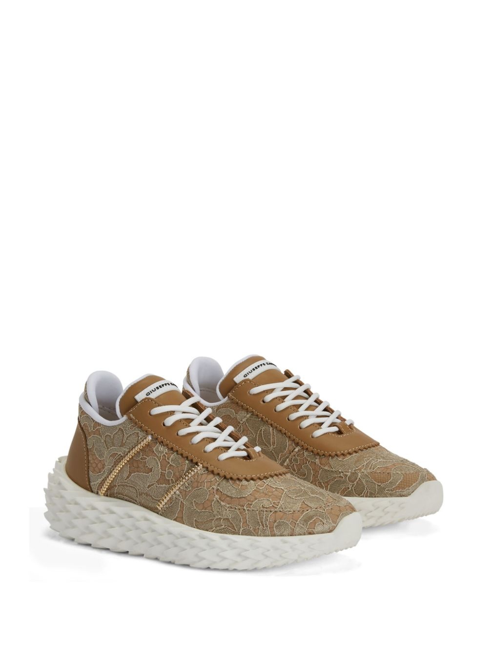 Urchin lace-overlay sneakers - 2