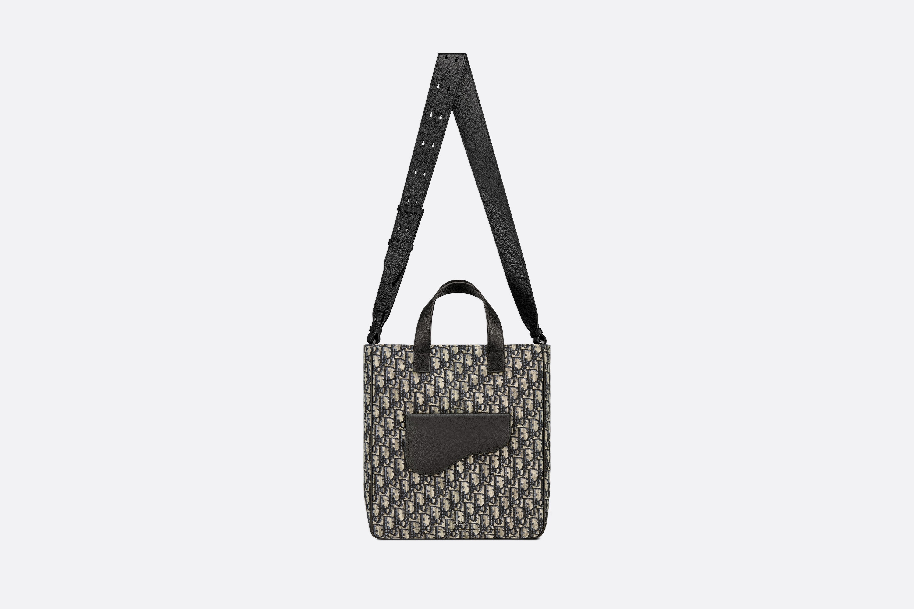 Saddle Tote Bag with Shoulder Strap - 4