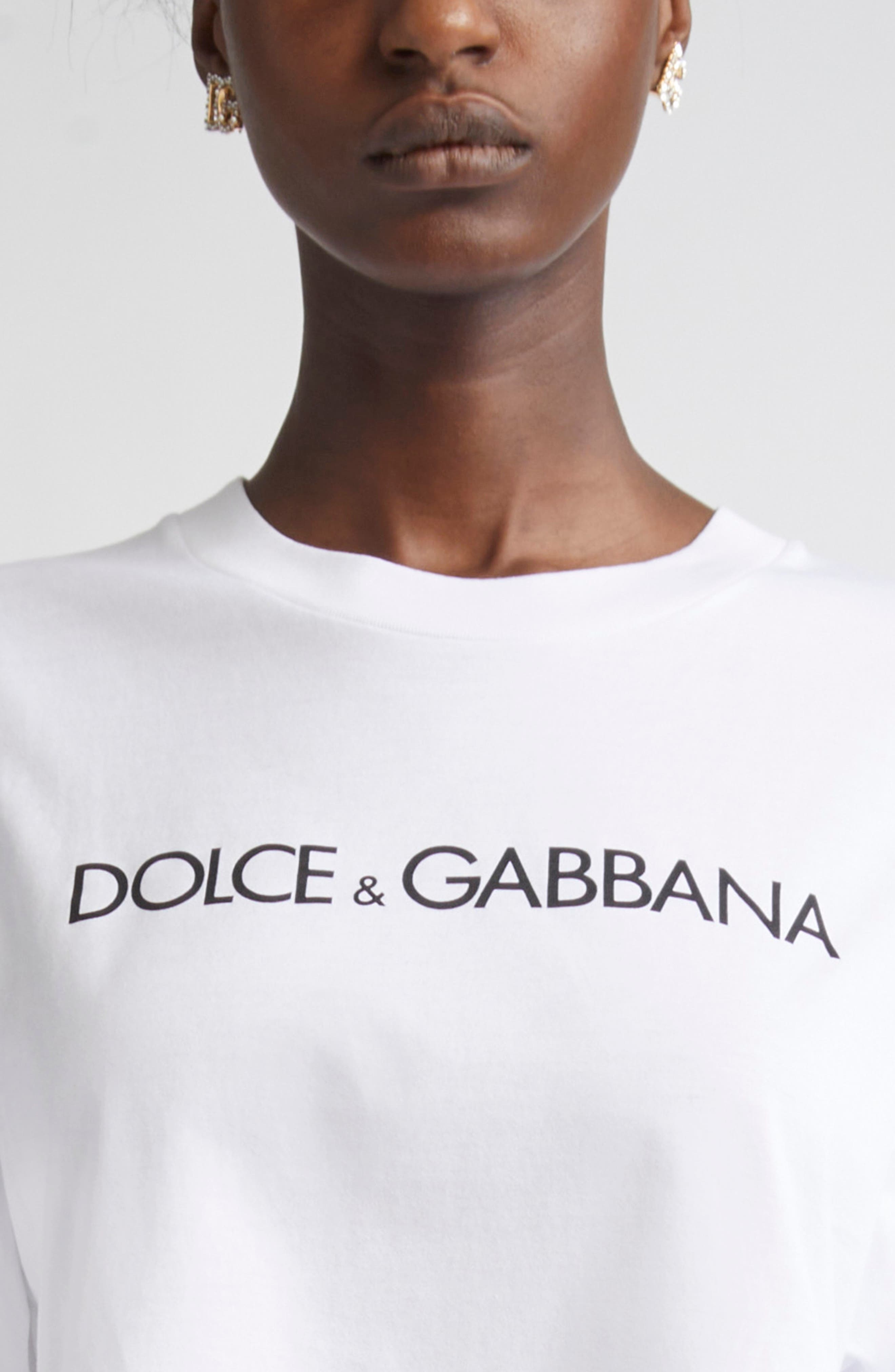 Dolce&Gabbana Logo Graphic T-Shirt in W0800 Bianco Ottico at Nordstrom - 5