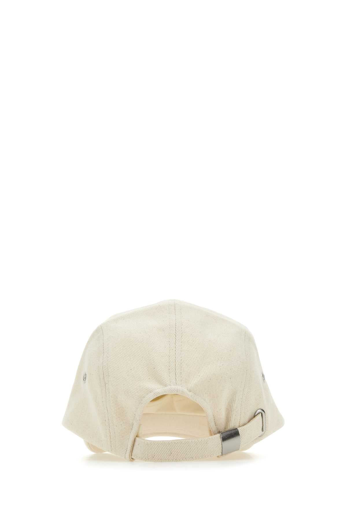 Isabel Marant Women Malange Ivory Cotton Tedji Baseball Cap - 3
