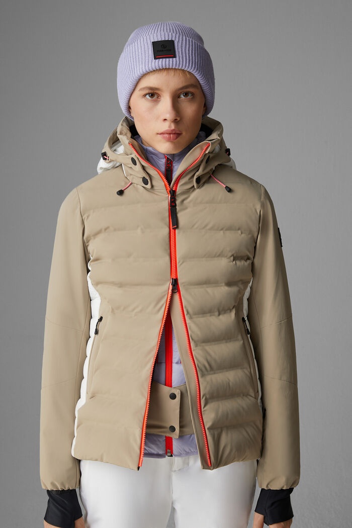 Janka Ski jacket in Caramel/White - 2